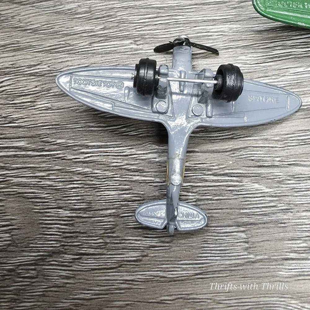 Vintage‎ Mini Diecast Planes By Tooties Toy - SPITFIRE & ZERO War Planes